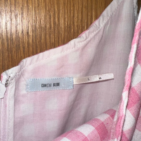 URBAN OUTFITTERS PINK GINGHAM TIE DRESS! - Picture 3 of 4
